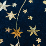 Обои с вышивкой ручной работы Cosmos Original colourway on velvet варинант исполнения - 2 | Loft Concept в Красноярске