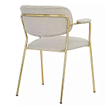 Стул Singer Chair с подлокотниками серый на золотистых ножках варинант исполнения - 3 | Loft Concept в Красноярске