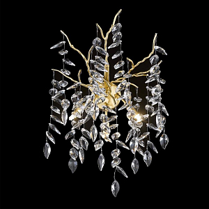 Бра Leaves Crystal Gold