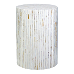 Столик с инкрустацией с перламутровым узором Dominic White варинант исполнения - 1 | Loft Concept в Красноярске