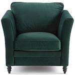 Кресло с обивкой из хлопкового велюра Porter Green Armchair варинант исполнения - 2 | Loft Concept в Красноярске