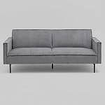 Диван современный вельветовый прямой Worcester Серый варинант исполнения - 2 | Loft Concept в Красноярске