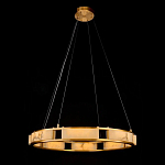 Люстра в виде кольца из натурального камня Golden Alavastor варинант исполнения - 1 | Loft Concept в Красноярске