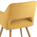 Стул в рогожке желтого цвета NEASAN STOOL варинант исполнения - 6 | Loft Concept в Красноярске