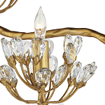 Торшер золотой в виде растения Golden Flower Glade варинант исполнения - 1 | Loft Concept в Красноярске