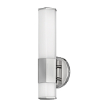 Бра для ванных комнат вертикальное с длинным белым матовым плафоном в форме шестиугольника на круглом основании Hinkley варинант исполнения - 12 | Loft Concept в Красноярске