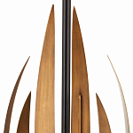 Торшер с основанием в виде стебля с листьями и тканевым абажуром Flowing Leaves варинант исполнения - 2 | Loft Concept в Красноярске