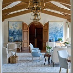 Обои ручная роспись Le Brésil Mer Bleue варинант исполнения - 4 | Loft Concept в Красноярске