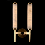 Бра с 2-мя цилиндрическими каменными плафонами Wand of Light варинант исполнения - 1 | Loft Concept в Красноярске