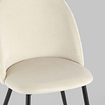 Мягкий стул в бежевом велюре Miruna Chair варинант исполнения - 7 | Loft Concept в Красноярске