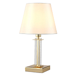 Настольная лампа с белым тканевым абажуром в форме конуса Laurent варинант исполнения - 6 | Loft Concept в Красноярске