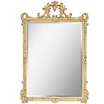 Зеркало настенное в раме бежевого цвета с эффектом старины Classic Ornament Mirror варинант исполнения - 1 | Loft Concept в Красноярске