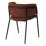 Стул полукруглый мягкий с буклированной обивкой Chair with Boucle Upholstery варинант исполнения - 7 | Loft Concept в Красноярске