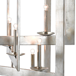 Люстра серебряная из пересекающихся квадратных элементов Intersecting Squares  варинант исполнения - 1 | Loft Concept в Красноярске