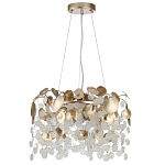 Люстра с декоративными подвесками из прозрачного стекла в форме монеток FAIRYTREE Light варинант исполнения - 2 | Loft Concept в Красноярске