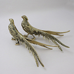 Статуэтка бронзовая пара Фазаны золотые Bronze Birds варинант исполнения - 2 | Loft Concept в Красноярске