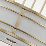 Подвесной светильник цвета латунь с белым матовым плафоном с геометрическим рисунком Feiss варинант исполнения - 5 | Loft Concept в Красноярске