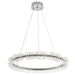 Кольцевая люстра с хрустальным декором Rowan Crystal Ring Chrome Horizontal Chandelier варинант исполнения - 2 | Loft Concept в Красноярске