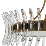 Люстра круглая с прозрачными элементами в форме полумесяца Crescent варинант исполнения - 1 | Loft Concept в Красноярске