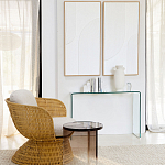 Стол журнальный круглый Acrylic Аether Smoke варинант исполнения - 7 | Loft Concept в Красноярске