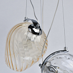 Люстра каскадная с 5-ю разноцветными стеклянными плафонами Kaleido варинант исполнения - 7 | Loft Concept в Красноярске