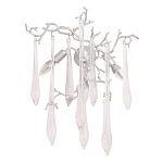 Бра с декором в виде ветвей и стеклянных подвесок в форме капель Droplet Chandelier варинант исполнения - 3 | Loft Concept в Красноярске