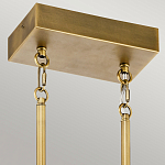 Люстра подвесная прямоугольная цвета латунь Kichler варинант исполнения - 3 | Loft Concept в Красноярске