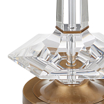 Настольная лампа с прозрачным корпусом и фактурным абажуром Charm and Luxury варинант исполнения - 1 | Loft Concept в Красноярске