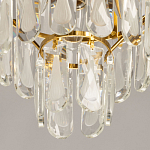 Люстра многоярусная с овальными прозрачными подвесками 28 см Harmonica варинант исполнения - 9 | Loft Concept в Красноярске