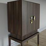 Кабинетный шкаф Elsa Dreams Walnut с 2-мя ящиками варинант исполнения - 5 | Loft Concept в Красноярске