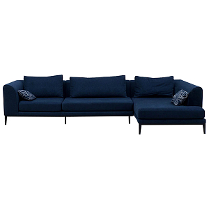 Угловой диван Ferguson Deep Blue Sofa