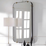 Зеркало настенное в черной металлической раме Mirror Cardinal варинант исполнения - 5 | Loft Concept в Красноярске