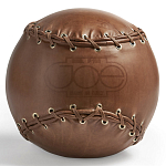 Дизайнерский кожаный пуф в виде бейсбольного мяча Poltronova Joe Ball Pouf варинант исполнения - 1 | Loft Concept в Красноярске