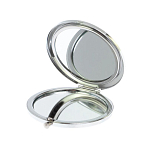 Зеркало карманное складное круглое из натурального камня Малахит с Хризоколлой в подарочной упаковке Silver Stone Mirrors варинант исполнения - 3 | Loft Concept в Красноярске