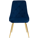 Стул в темно-синей велюровой обивке Ward Dark Blue Velour Chair варинант исполнения - 2 | Loft Concept в Красноярске