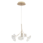 Подвесной светильник с белыми и прозрачными цветочными лепестками Wintery flovers варинант исполнения - 1 | Loft Concept в Красноярске