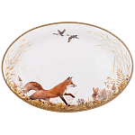 Блюдо овальное из фарфора с изображением животных Hunting Porcelain Collection варинант исполнения - 1 | Loft Concept в Красноярске