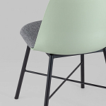 Стул из прочного пластика на металлическом основании Anora Green  варинант исполнения - 6 | Loft Concept в Красноярске