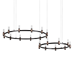 Люстра подвесная с цилиндрическими плафонами на двух круглых подвесах  Arnaut Light варинант исполнения - 1 | Loft Concept в Красноярске