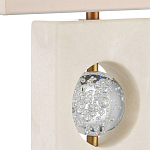 Настольная лампа из мрамора с тканевым прямоугольным абажуром Eternity варинант исполнения - 1 | Loft Concept в Красноярске