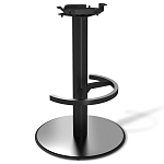 Барный стул вращающийся со спинкой и подлокотниками Douglas Rhombus Синий Велюр варинант исполнения - 3 | Loft Concept в Красноярске