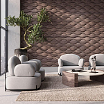 Гипсовая 3D панель с принтографией PM-108 варинант исполнения - 3 | Loft Concept в Красноярске