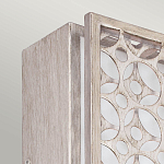 Бра прямоугольное в серебрянном цвете с ажурной решеткой Feiss варинант исполнения - 2 | Loft Concept в Красноярске