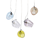 Люстра линейная с 5-ю разноцветными стеклянными плафонами Kaleido варинант исполнения - 1 | Loft Concept в Красноярске