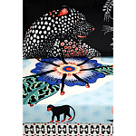 Большой Трехместный Диван с цветным принтом Qalakabusha Large Sofa варинант исполнения - 7 | Loft Concept в Красноярске