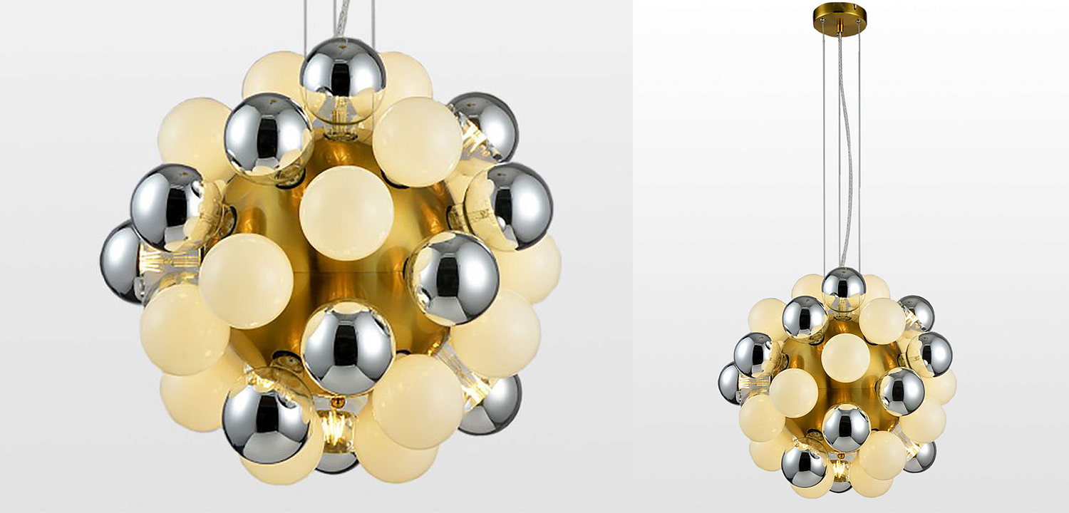 Люстра Korneli Chandelier white and smoky Люстра Korneli Chandelier white and smoky - Loft-Concept в Красноярске