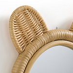Зеркало из ротанга в форме головы медведя Wicrer Furniture варинант исполнения - 3 | Loft Concept в Красноярске