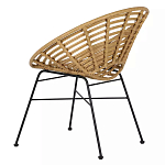 Стул круглый с ротанговым плетением Round Wicker Stool варинант исполнения - 4 | Loft Concept в Красноярске