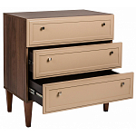 Комод бежевый из массива бука с 3-мя ящиками Wenge Light варинант исполнения - 3 | Loft Concept в Красноярске