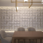 Гипсовая 3D панель с принтографией PM-26 варинант исполнения - 1 | Loft Concept в Красноярске